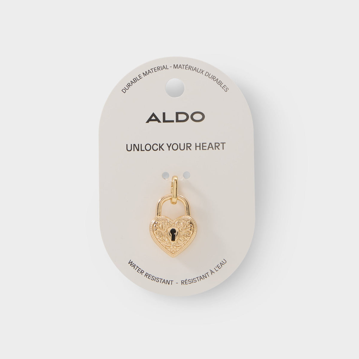 Heartlock in Gold - Jewelry charm