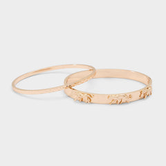 Cheetahluxe in Gold - Bangle bracelet