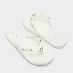 Edajan Black/Gold Multi Women's Jelly Sandals & Flip Flops - Flip flop