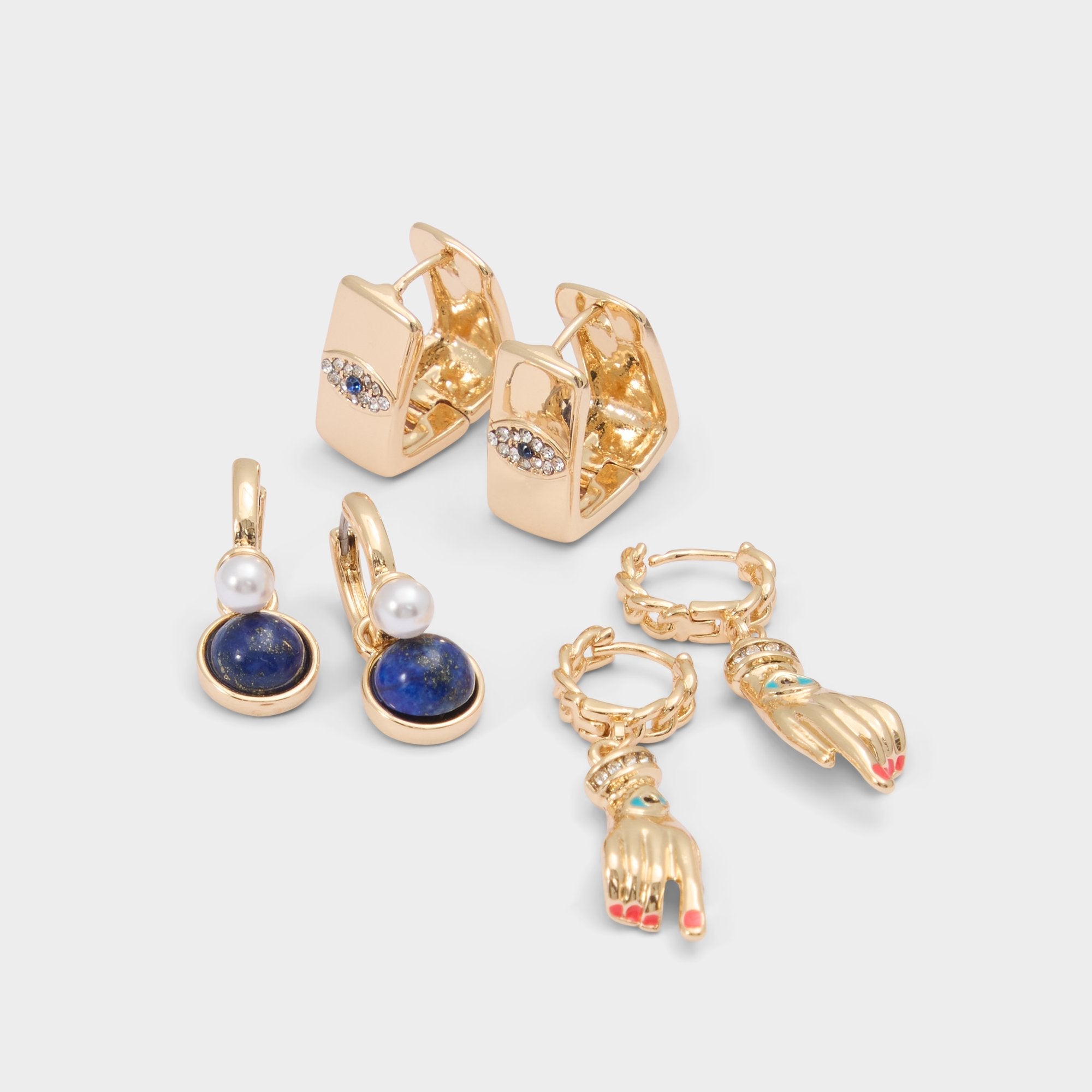 Mystiquegaze in Navy - Hoop earrings