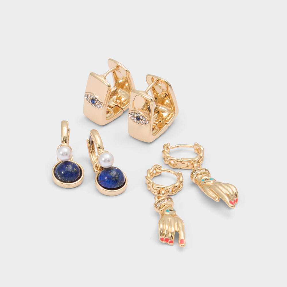 Mystiquegaze in Navy - Hoop earrings