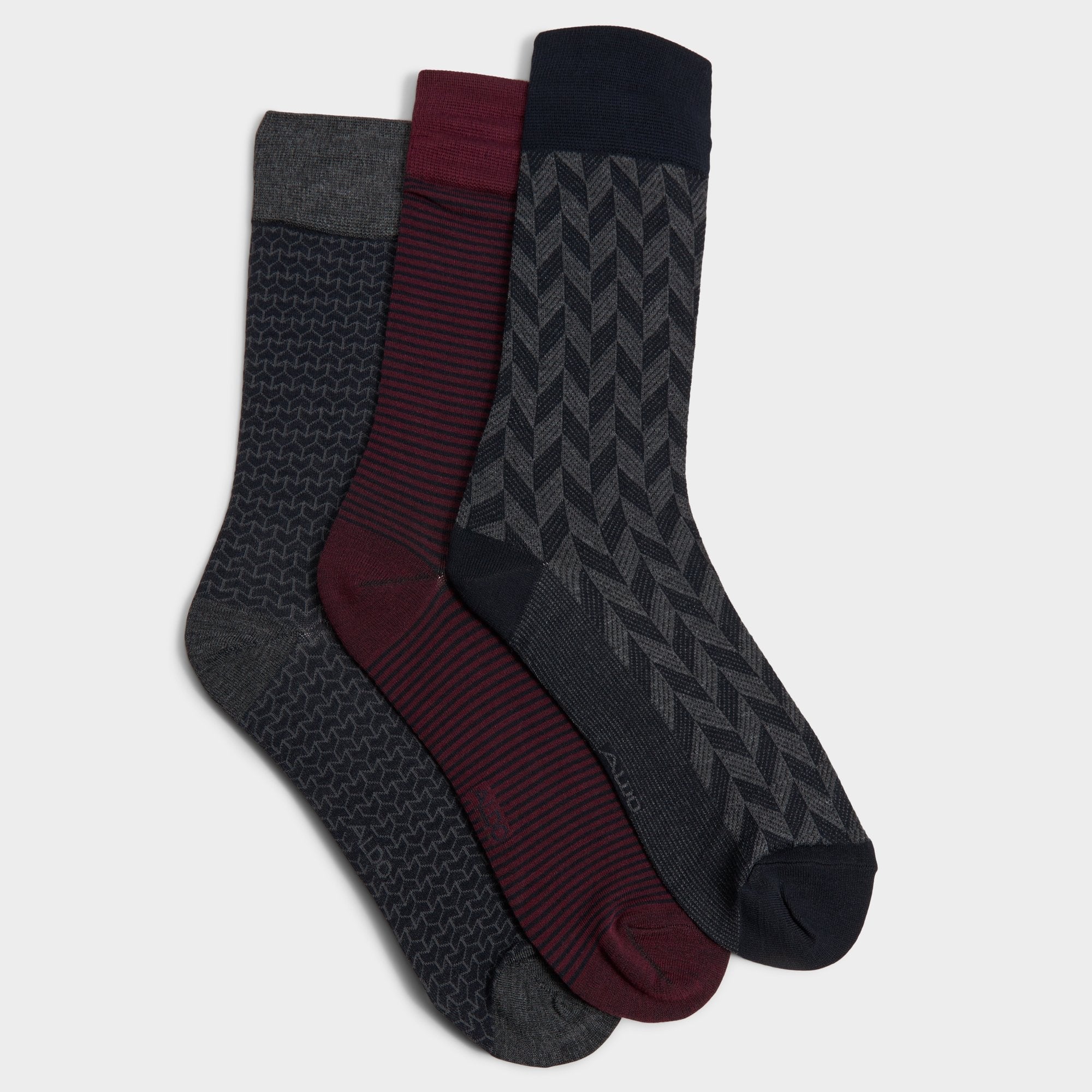 Samuell Dark Grey Men's Socks - Socks