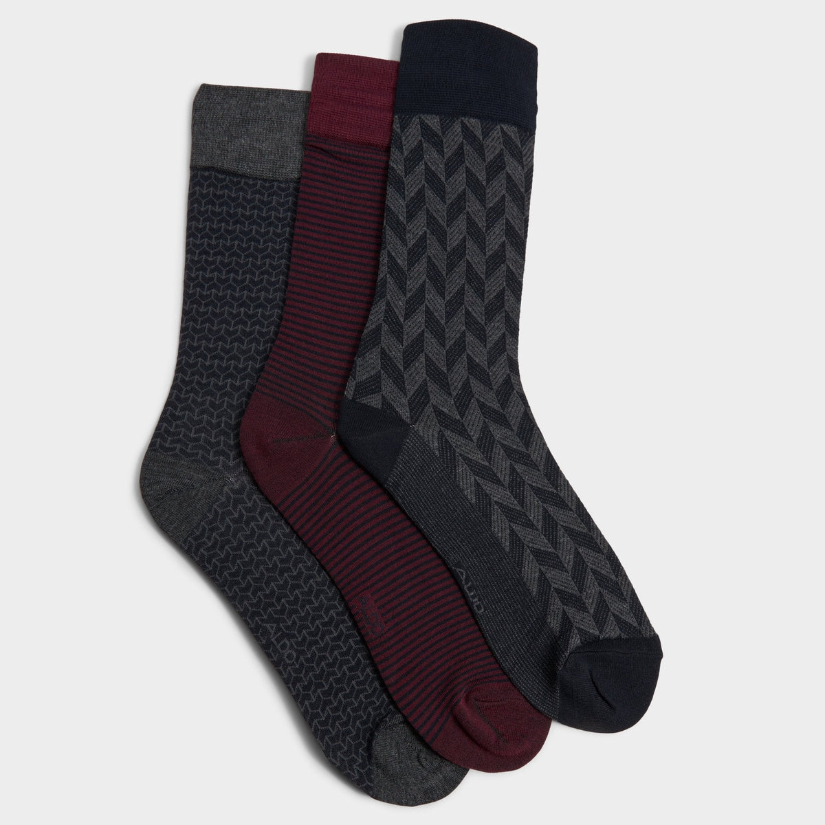 Samuell Dark Grey Men's Socks - Socks