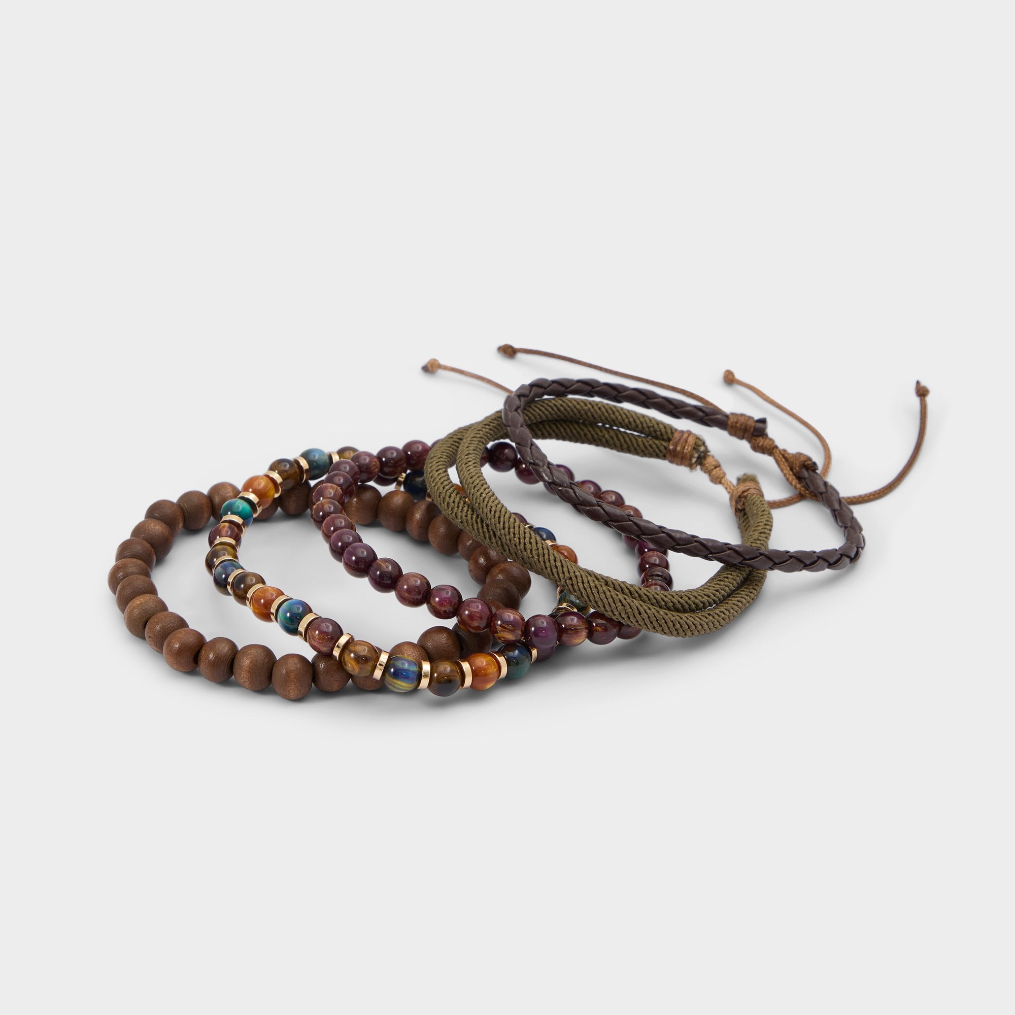 Loggann in Dark Brown - Bracelet set