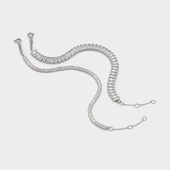 Lagodi Silver/Clear Multi Women's Cubic Zirconia - Bracelet