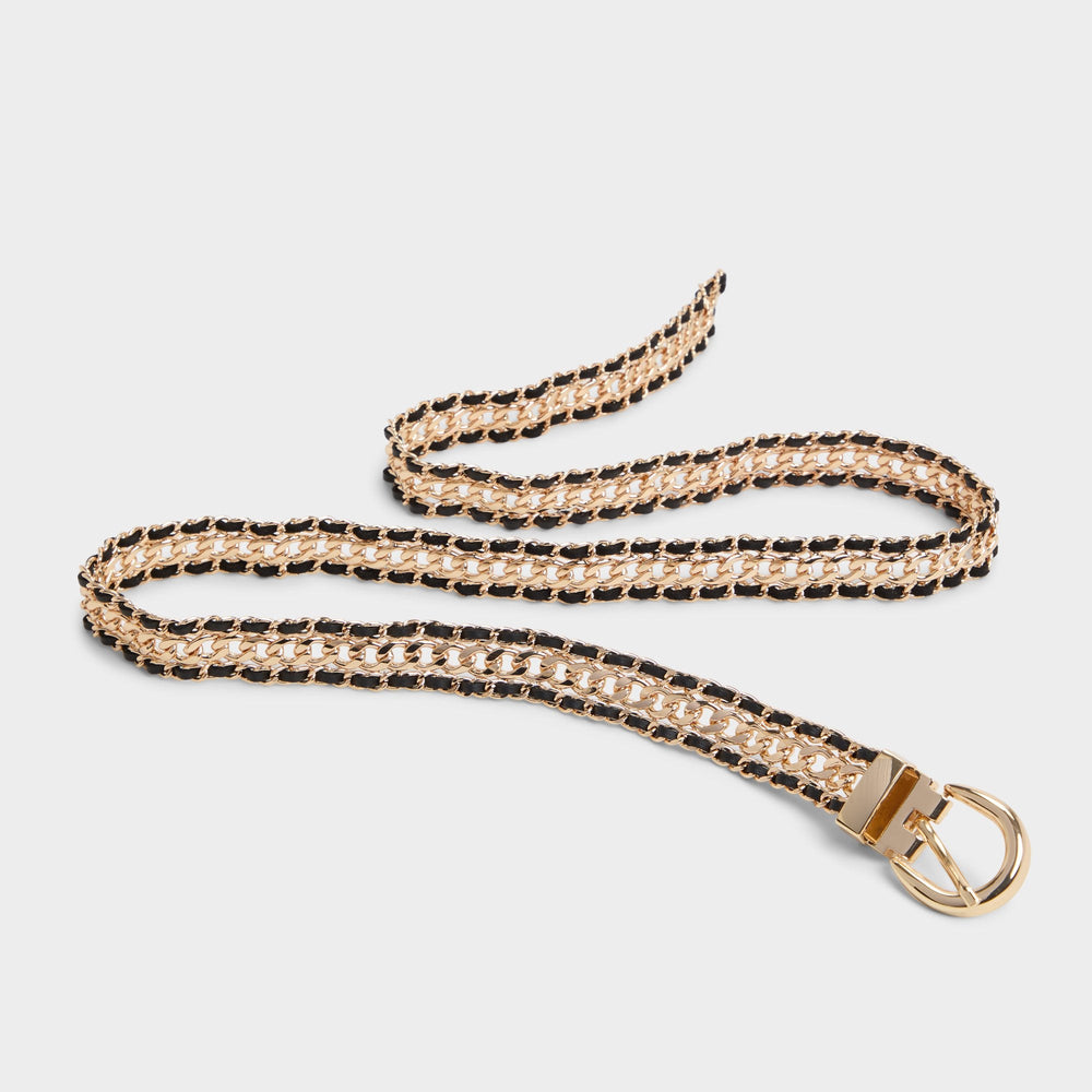 Albemarle Black/Gold Multi Women's Belts - Belt